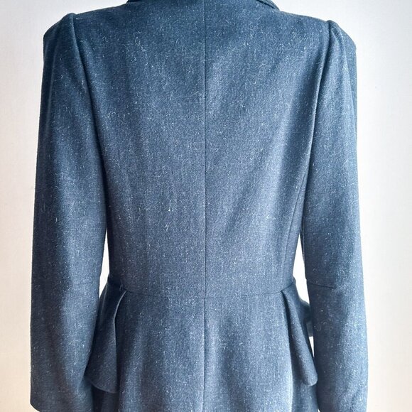 Vivienne Westwood Dust Blue Grey Lightweight Wool Blend Coat 46/M - Picture 7 of 13